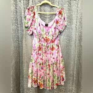 Taylor Women’s Floral Cut-out Mini Dress